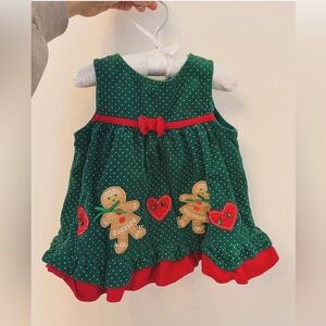 Vintage baby girl Christmas dress